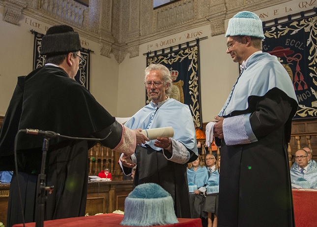 Am 23. Mai 2017 erhielt Peter Handke das Ehrendoktorat der Universidad de Alcalá. © Universidad de Alcalá